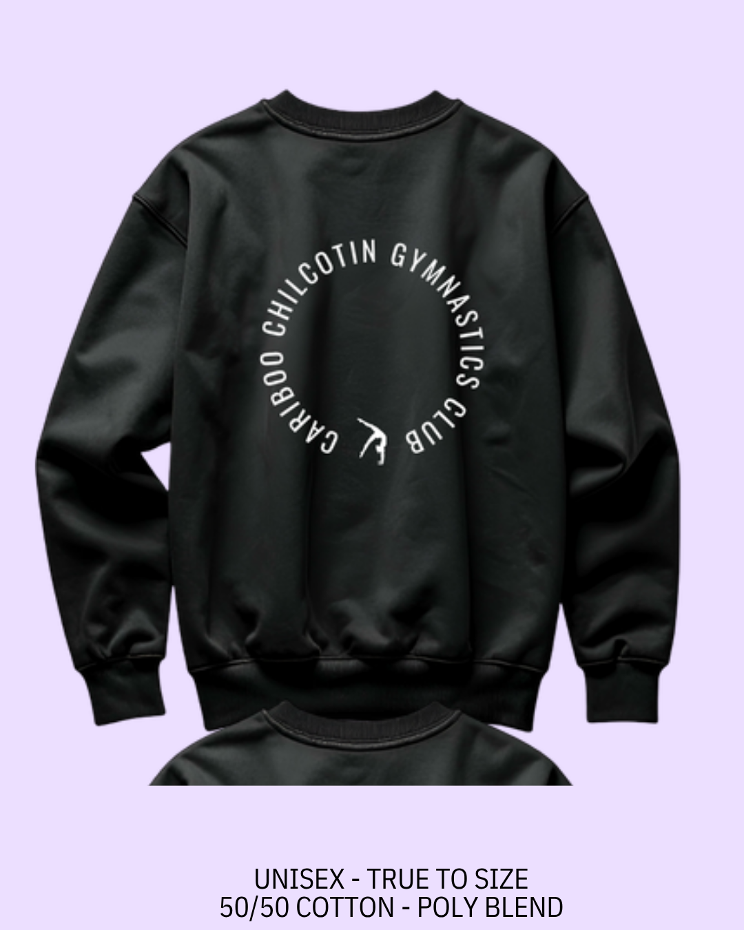 Adult Sweatshirt - Train Grow Connect in Black